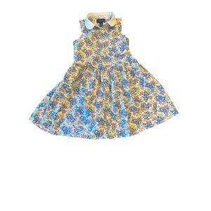 Ralph Lauren Polo Girls Floral Dress Size 5 Summer Preppy